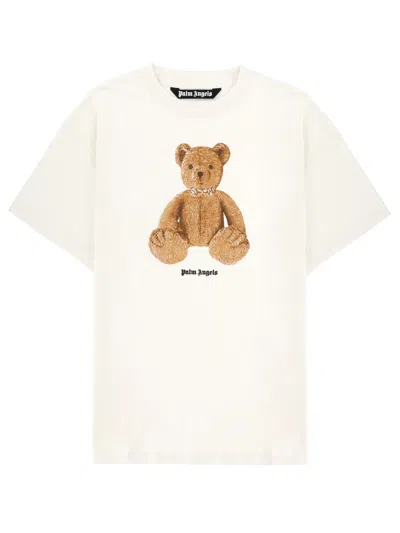 Palm Angels Bear-print T-shirt In White