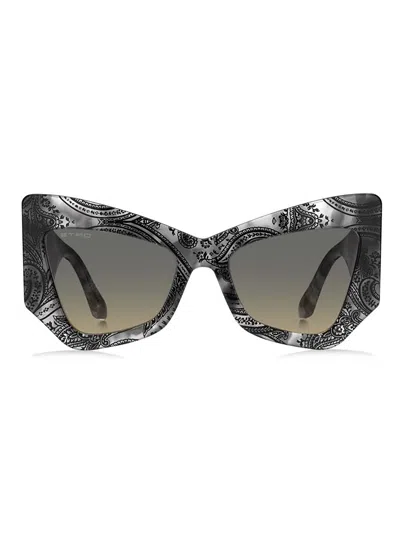 Etro Mania Oversized-frame Sunglasses In Gray