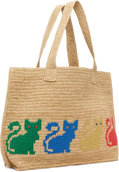 Valentino Garavani  Garavani Raffiachat Large Raffia Shopping Bag Woman Natural Uni