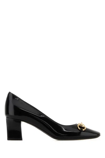 Gucci Signora Pumps Block Heel Gold Tone Hardware In Multi