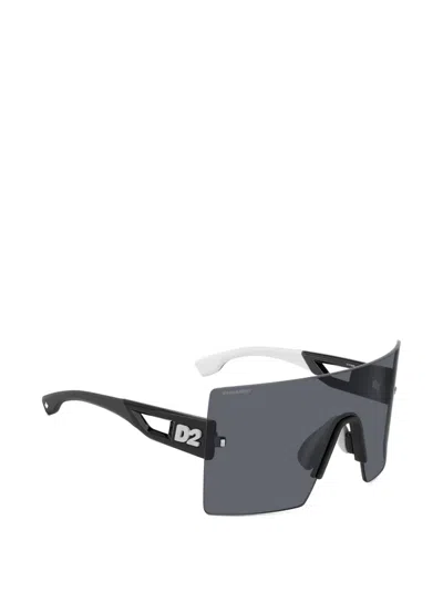 Dsquared2 D2 Shield-frame Sunglasses In Orange