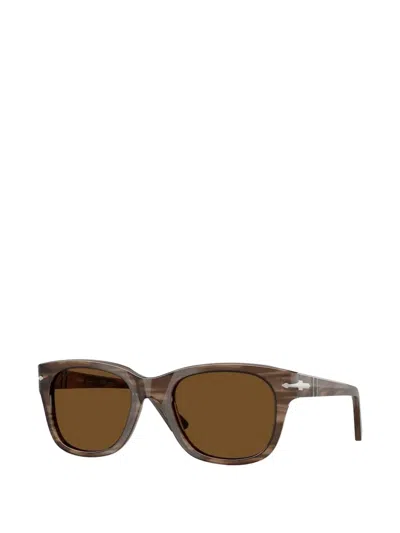 Persol Rectangle-frame Sunglasses In Brown