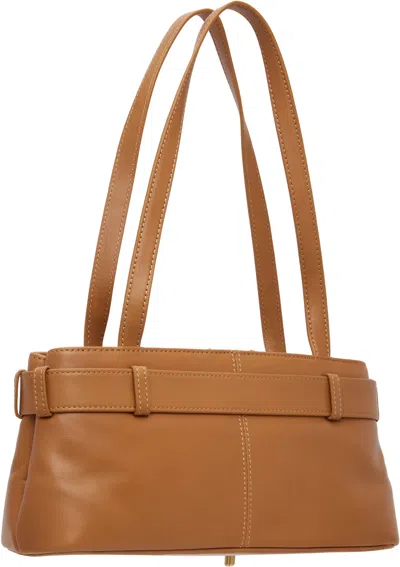 Osoi Tan Shoulder Brocle Mini Bag In Brown