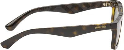 Burberry Brown Rectangular Sunglasses In Brown