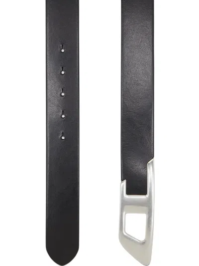 Diesel B-d Logo 2.0 Leather Belt In Pattern