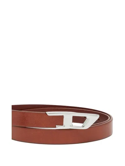 Diesel D Logo Belt In Pattern