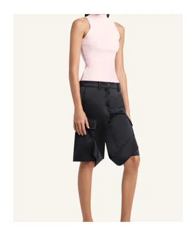 Courrèges Belt-loop Shorts In Black