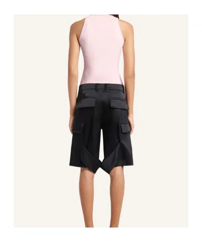 Courrèges Belt-loop Shorts In Black