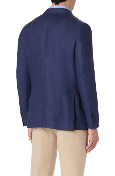 Bugatchi Linen Blazer In Blue