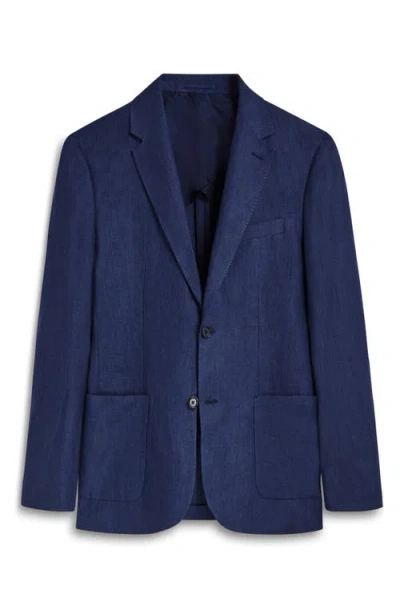 Bugatchi Linen Blazer In Blue