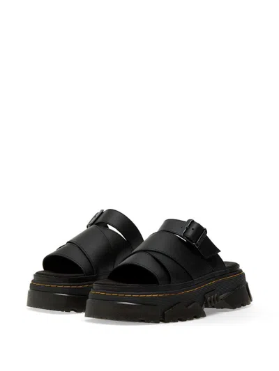 Dr. Martens Mattison Platform Slide Sandal In Athena Black