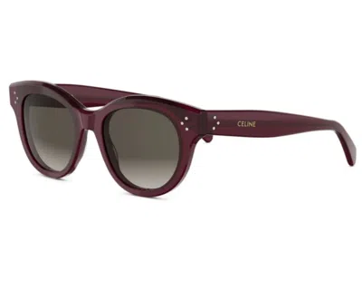 Celine 3 Dots Round Sunglasses In Orange