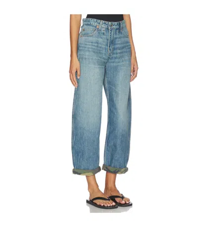 Re/done Patch-pocket Trousers In Blue