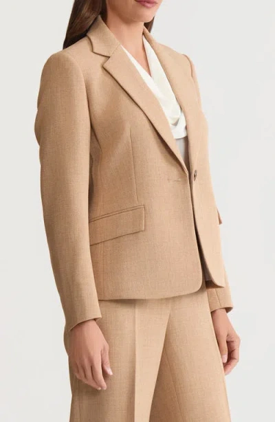 Kasper One-button Jacket In Sand