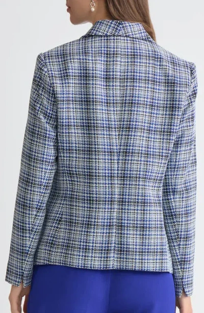 Kasper Shawl Collar Blazer In Blue