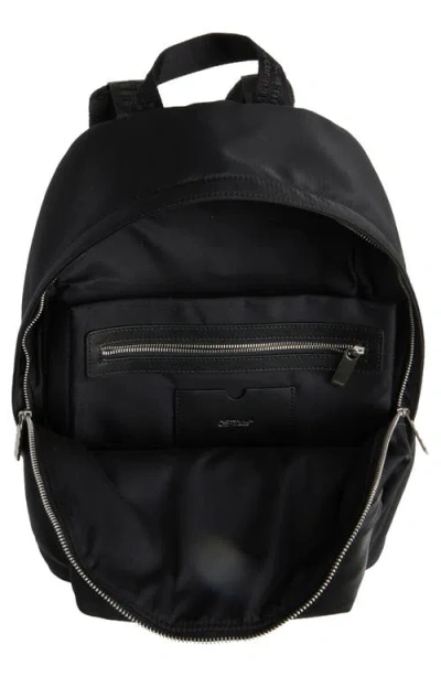 Off-white Classic Dome Nylon Backpack In Black