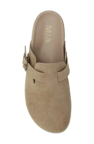 Mia Buckle Strap Mule In Multi