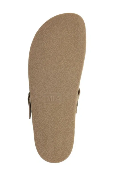 Mia Buckle Strap Mule In Multi