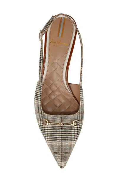 Sam Edelman Farrah Kitten Heel Pointed Toe Slingback Pump In Multi
