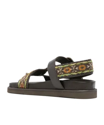 Ash Flat Sandals With Buckle Closure In Multi
