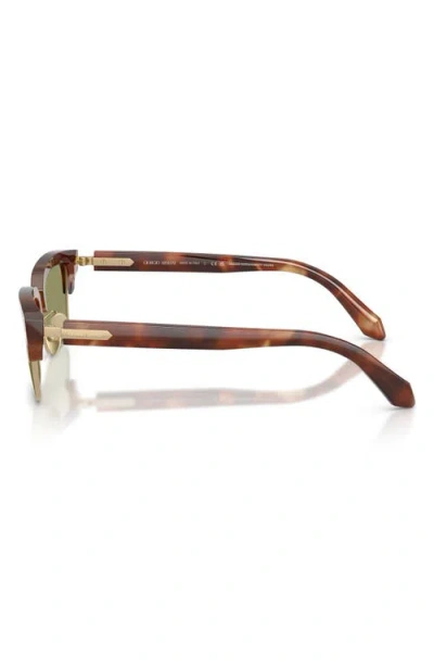 Armani Exchange Ax  52mm Rectangular Sunglasses In Pattern