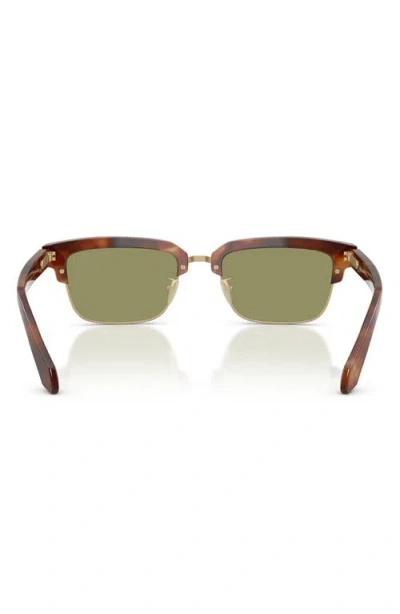 Armani Exchange Ax  52mm Rectangular Sunglasses In Pattern