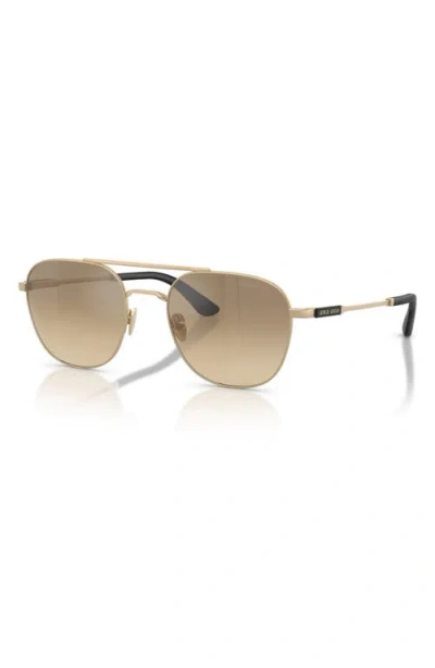 Armani Exchange Ax  54mm Rectangular Sunglasses In Orange
