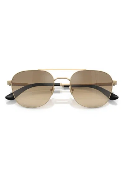 Armani Exchange Ax  54mm Rectangular Sunglasses In Orange