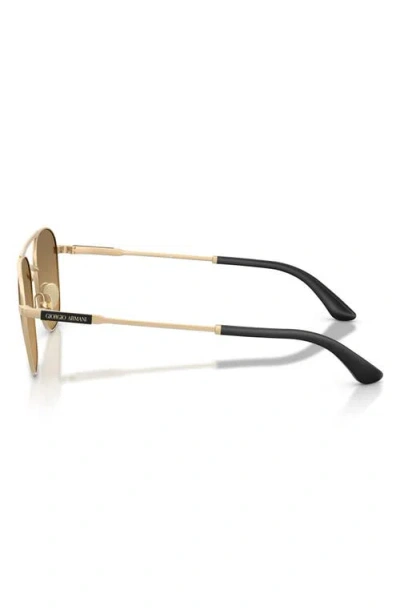 Armani Exchange Ax  54mm Rectangular Sunglasses In Orange