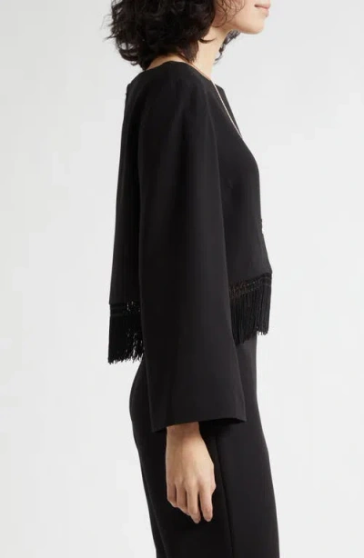 Posse Bianca Long-sleeved Blouse In Black