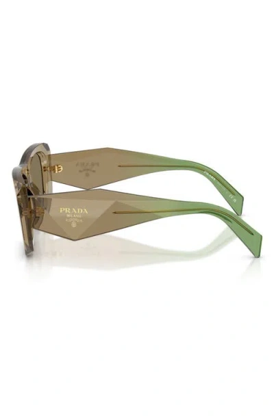 Prada 53mm Square Sunglasses In Brown
