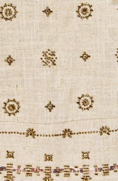 Endless Rose Beaded Sleeveless Top In Neutral
