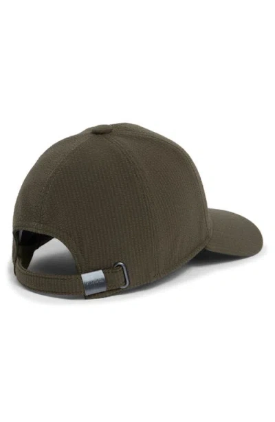 Vince Seersucker Baseball Cap In Pattern