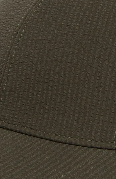 Vince Seersucker Baseball Cap In Pattern