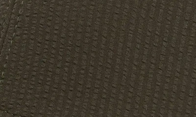 Vince Seersucker Baseball Cap In Pattern