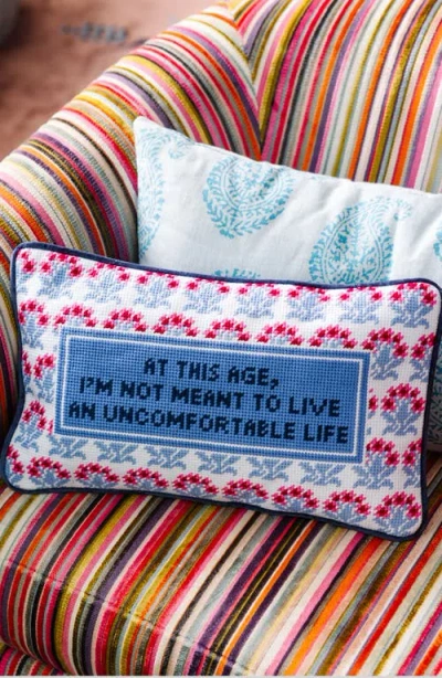 Furbish Uncomfortable Needlepoint Pillow