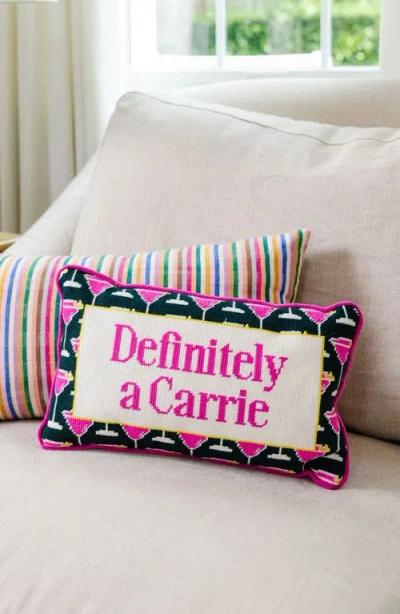 Furbish Carrie Needlepoint Pillow In Multi
