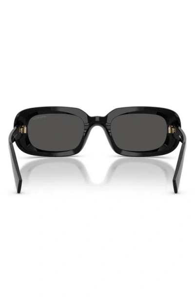 Miu Miu 52mm Rectangular Sunglasses In Pattern
