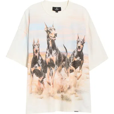 Represent T Shirt Western Doberman Graphic Crew Neck In Multi
