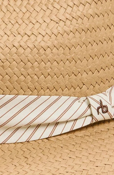Rag & Bone Packable Straw Fedora In Neutral