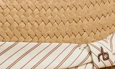 Rag & Bone Packable Straw Fedora In Neutral
