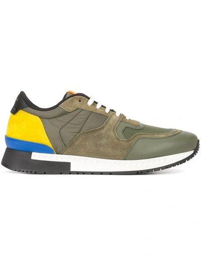 Givenchy Colorblocked Active Running Sneakers In Verde