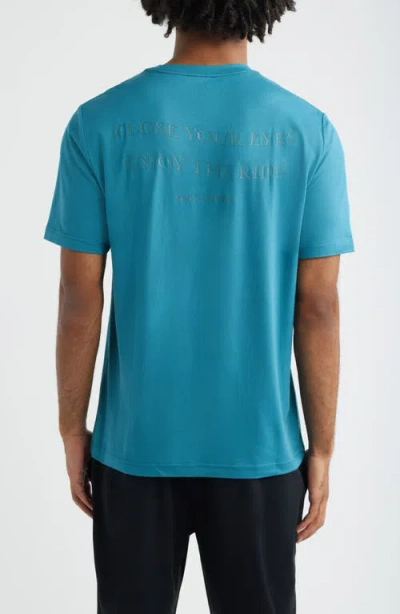 Santo Studio Tempo Enjoy Tech Graphic T-shirt In Blue