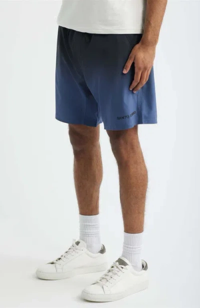 Santo Studio Tempo Faded Tech Drawstring Shorts In Multi