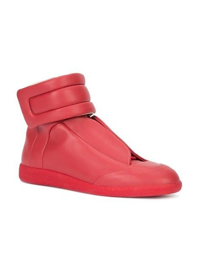Shop Maison Margiela Future Hi-top Sneakers In Red