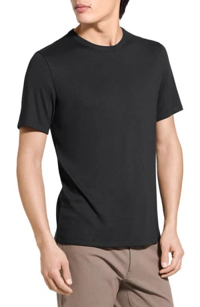 Theory Short Sleeve Regular Fit T-shirt In Black