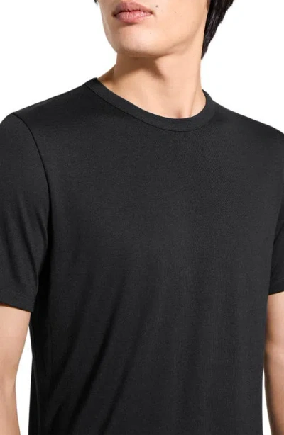 Theory Short Sleeve Regular Fit T-shirt In Black
