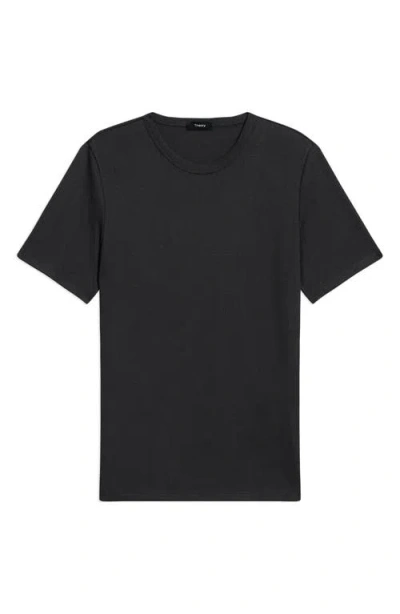 Theory Short Sleeve Regular Fit T-shirt In Black