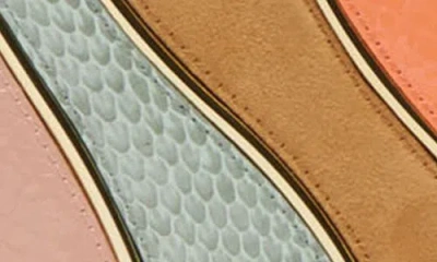 Dolce Vita Multi Panel Frame Clutch In Multi