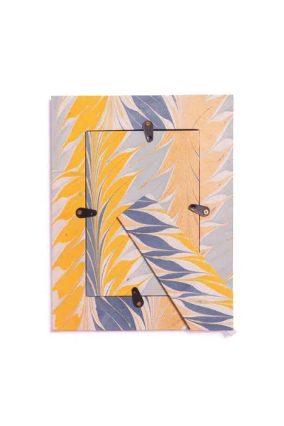 Inner Child Hand-marbled Picture Frame In Multi